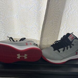 Under Armour Kids' Sneakers in Gray and Red